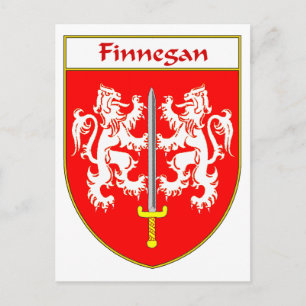 Carte Postale Armoiries de Finnegan/crête de famille