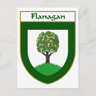Carte Postale Armoiries de Flanagan/crête de famille