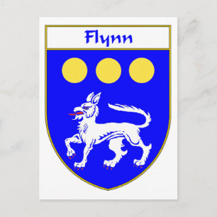 Carte Postale Armoiries de Flynn/crête de famille