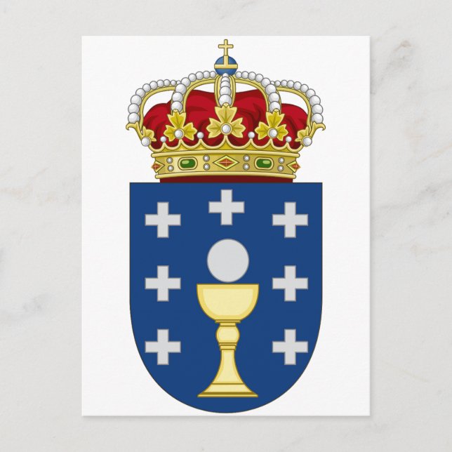 Carte Postale Armoiries de Galice (Espagne) (Devant)