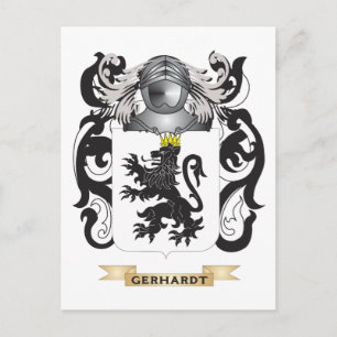 Carte Postale Armoiries de Gerhardt (Armoiries de la famille)