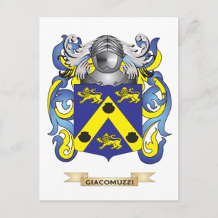 Carte Postale Armoiries de Giacomuzzi (Armoiries de famille)