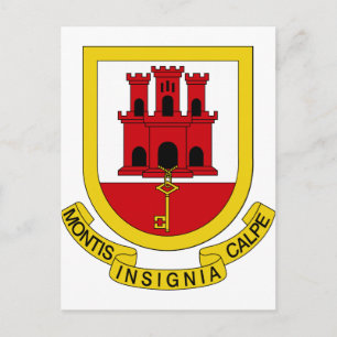 Carte Postale Armoiries de Gibraltar