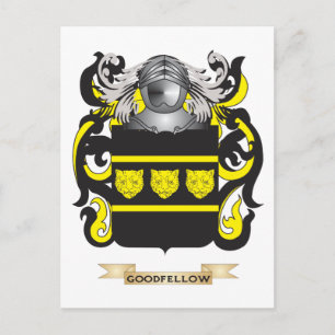 Carte Postale Armoiries de Goodfellow (Armoiries de famille)