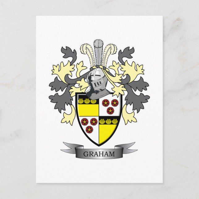 Carte Postale Armoiries de Graham Family Crest (Devant)