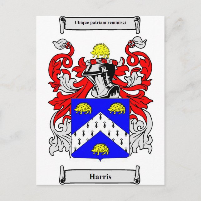 Carte Postale Armoiries de Harris (Devant)