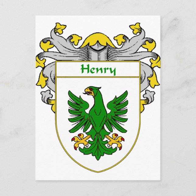 Carte Postale Armoiries de Henry (mannequins) (Devant)