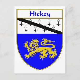 Carte Postale Armoiries de Hickey/crête de famille