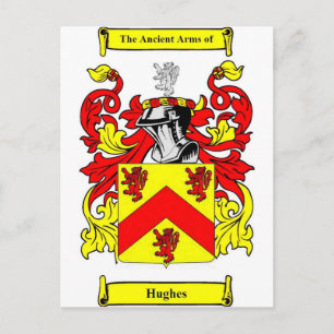 Carte Postale Armoiries de Hughes (irlandais)