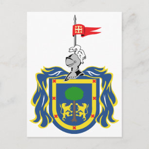 Carte Postale Armoiries de Jalisco Mexique Symbole officiel