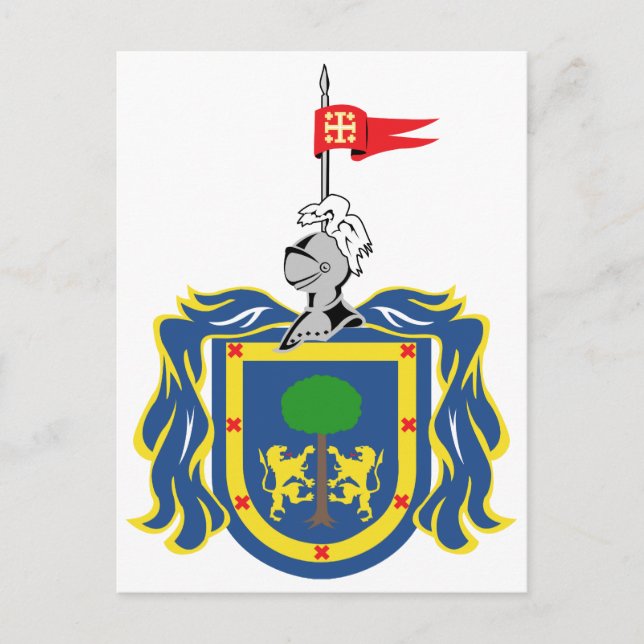 Carte Postale Armoiries de Jalisco Mexique Symbole officiel (Devant)