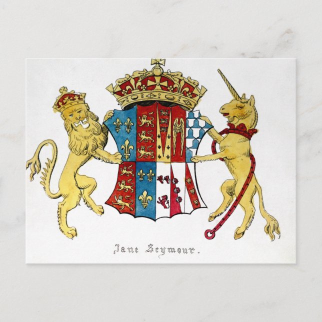 Carte Postale Armoiries de Jane Seymour (Devant)