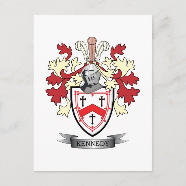 Carte Postale Armoiries de Kennedy Family Crest (Devant)