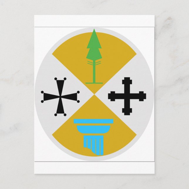 Carte Postale Armoiries de la Calabre (Italie) (Devant)