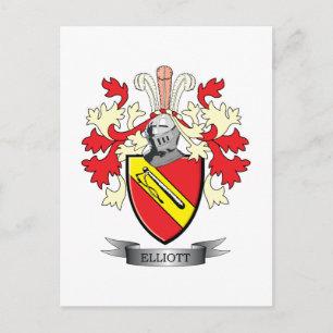 Carte Postale Armoiries de la famille Elliott