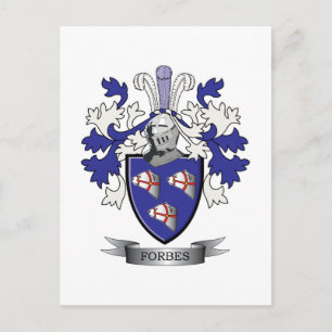 Carte Postale Armoiries de la famille Forbes