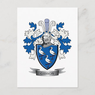 Carte Postale Armoiries de la famille Gibson
