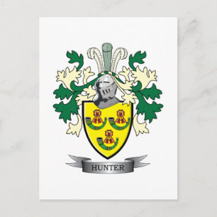 Carte Postale Armoiries de la famille Hunter