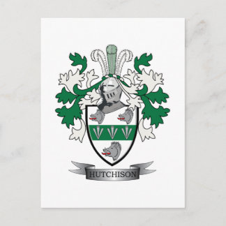 Carte Postale Armoiries de la famille Hutchison
