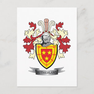 Carte Postale Armoiries de la famille Sutherland