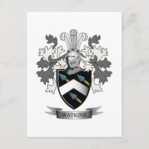 Carte Postale Armoiries de la famille Watkins