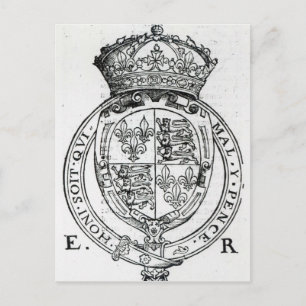 Carte Postale Armoiries de la reine Elizabeth I