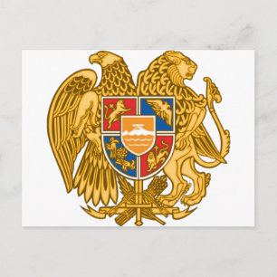 Carte Postale Armoiries de l'Arménie - Emblème arménien