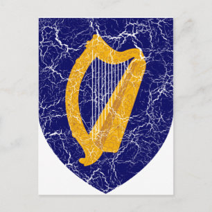 Carte Postale Armoiries De L'Irlande