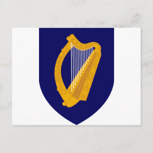 Carte Postale Armoiries de l'Irlande - Emblème irlandais