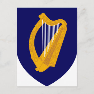 Carte Postale Armoiries de l'Irlande - Emblème irlandais