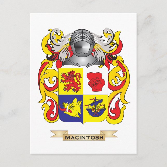 Carte Postale Armoiries de MacIntosh (crête de famille) (Devant)