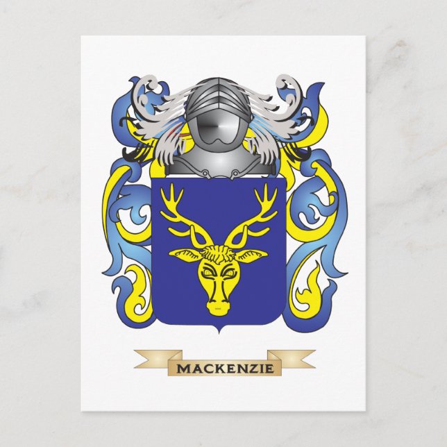 Carte Postale Armoiries de MacKenzie (crête de famille) (Devant)