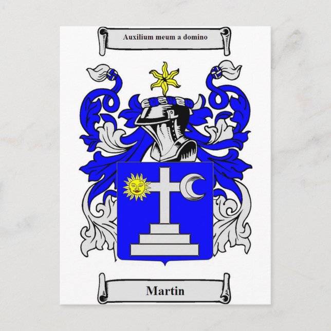 Carte Postale Armoiries de Martin (Irlande) (Devant)