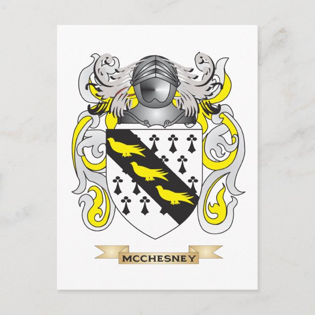 Carte Postale Armoiries de McChesney (crête de famille) (Devant)