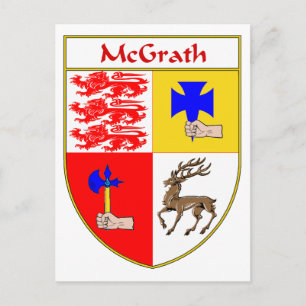 Carte Postale Armoiries de McGrath/crête de famille