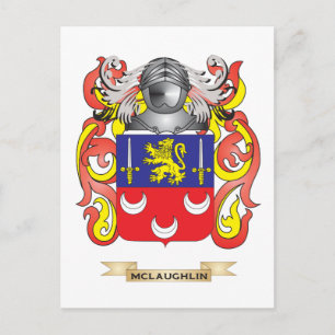 Carte Postale Armoiries de McLaughlin (crête de famille)