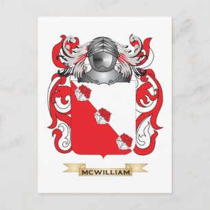 Carte Postale Armoiries de McWilliam (crête de famille)