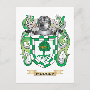 Carte Postale Armoiries de Mooney (crête de famille)