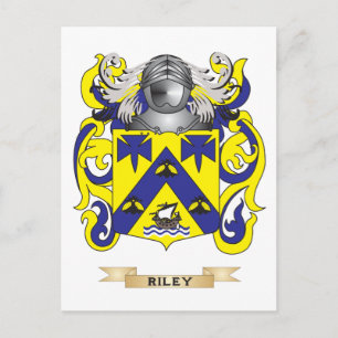 Carte Postale Armoiries de Riley (crête de famille)