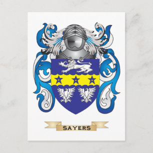 Carte Postale Armoiries de Sayers (Armoiries de la famille)
