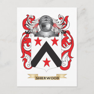 Carte Postale Armoiries de Sherwood (armoiries de la famille)