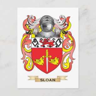Carte Postale Armoiries de Sloan (crête de famille)