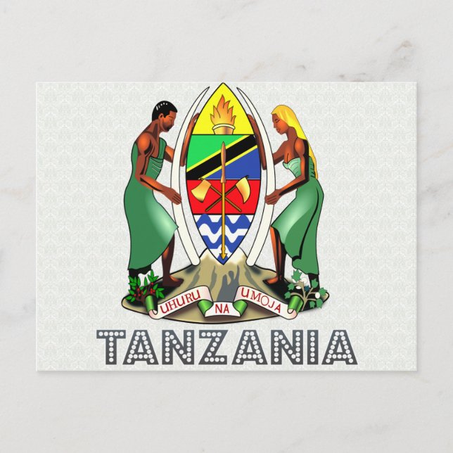 Carte Postale Armoiries de Tanzanie (Devant)