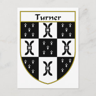 Carte Postale Armoiries de Turner/crête de famille