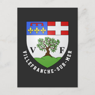 Carte Postale Armoiries de Villefranche-sur-Mer, France
