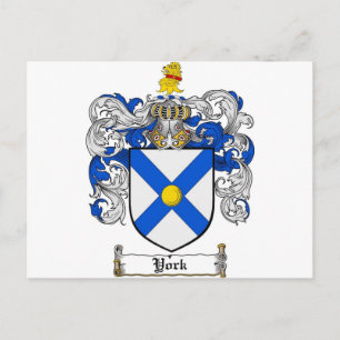 Carte Postale Armoiries de York / York Family Crest