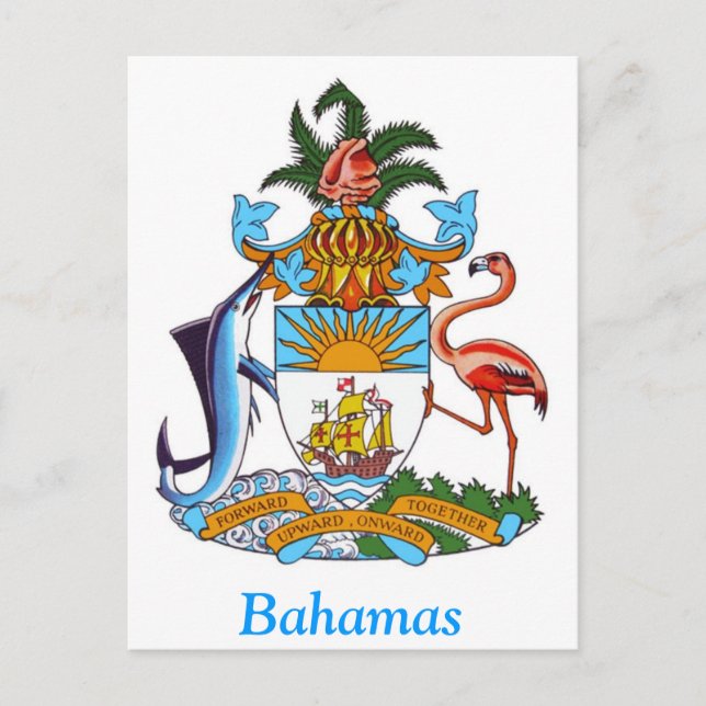 Carte Postale Armoiries des Bahamas (Devant)