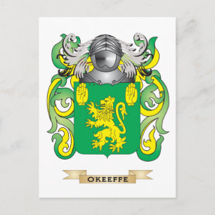 Carte Postale Armoiries d'O'Keeffe (crête de famille)