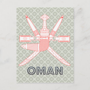 Carte Postale Armoiries d'Oman