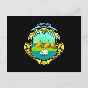Carte Postale Armoiries du Costa Rica